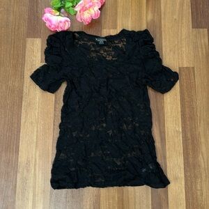 Black Lace Blouse